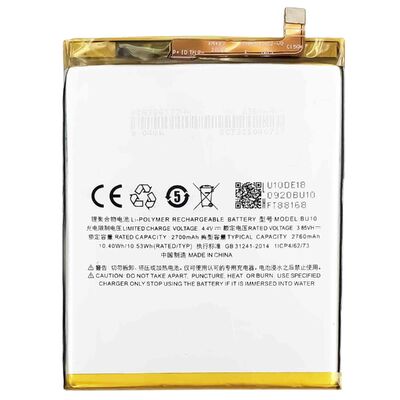 ストック 2760mAh 携帯電話 バッテリー BU10 Meizu U10 3.85V 充電電池