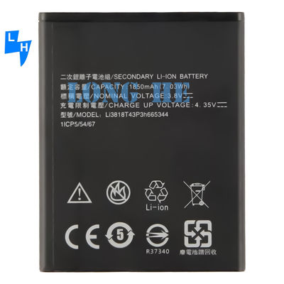1400mAhの携帯電話バッテリー ZTE Blade Q Pro GF3 T320 A5S Li3818T43P3h665344