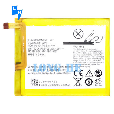 ZTE Blade A2 V7 Lite BV0720 Li3825T43P3h736037 高容量2500mAhのバッテリー OEM