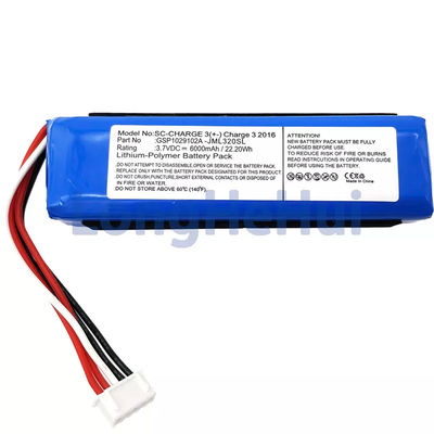 交換GSP1029102A スピーカーバッテリー JBL-チャージャー3 2016 3.7V JML320SL JML330SL