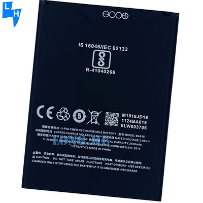 100%互換容量 3100mAh BA818 メイズュー C9 Pro M819H C9 M818H 携帯電話バッテリー