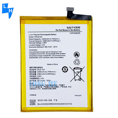 クールパッドC3701A C3701A CPLD-423 3.82V T-Mobile Revvl Plus用の2400mAhモバイルバッテリー