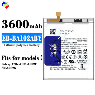 3600mAh リチウムポリマーバッテリー EB-BA102ABY サムソング Galaxy A20e SM-A202F SM-A202K 携帯電話のバッテリー