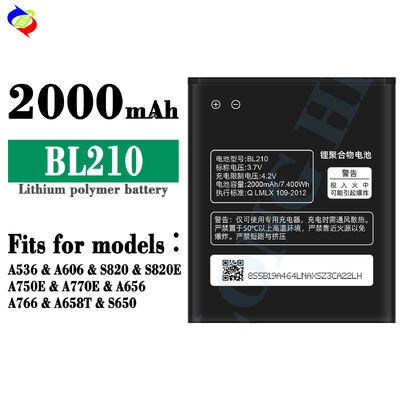 レノボ BL210 S820 S650 A656 A766 A770E A750E A658T用の良好な品質の携帯電話バッテリー