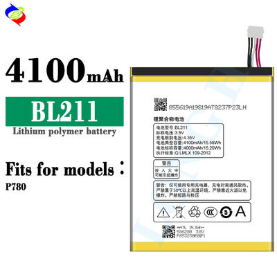 4100mAh BL211 携帯電話 バッテリー レノボ P780